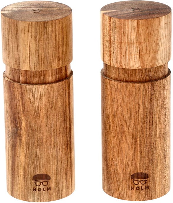 Produktbilde for HOLM Akasietre Salt- og Pepperkvernsett