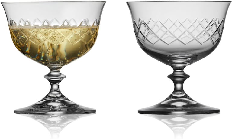 Produktbilde for Lyngby Glas Eaton 28 cl 2 stk Champagneskål 