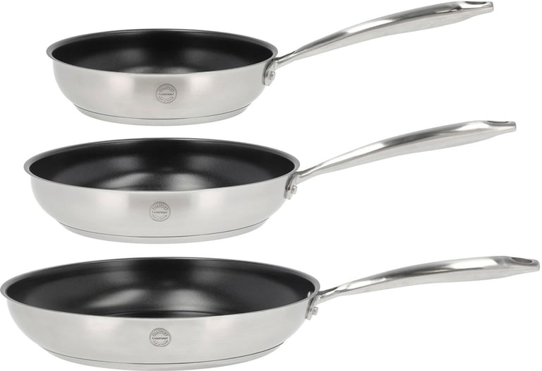 Produktbilde for Pillivuyt Gourmet Roya Resirkulert Stål 3 deler Stekepannesett