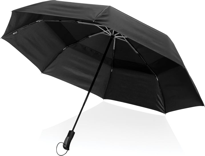 Produktbilde for Swiss Peak Tornado AWARE 190T RPET 27" Stormsikker Automatisk Sammenleggbar Paraply