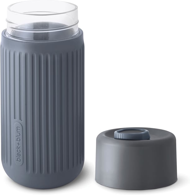 Produktbilde for Black + Blum 340ml To Go Glasskopp med Silikonhylse