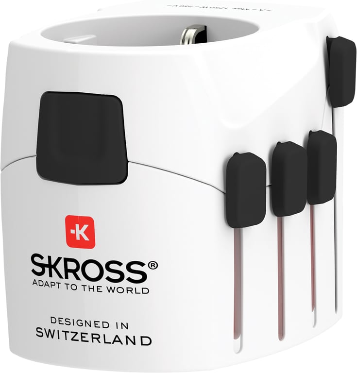 Produktbilde for Skross Pro 3-polet Verdensreiseadapter