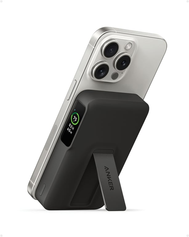 Produktbilde for Anker MagGo QI2 10.000 mAh Magnetisk Powerbank med Stativ