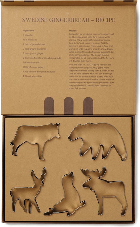 Produktbilde for Vinga Nordic Big Sett med 5 stk Pepperkakeformer