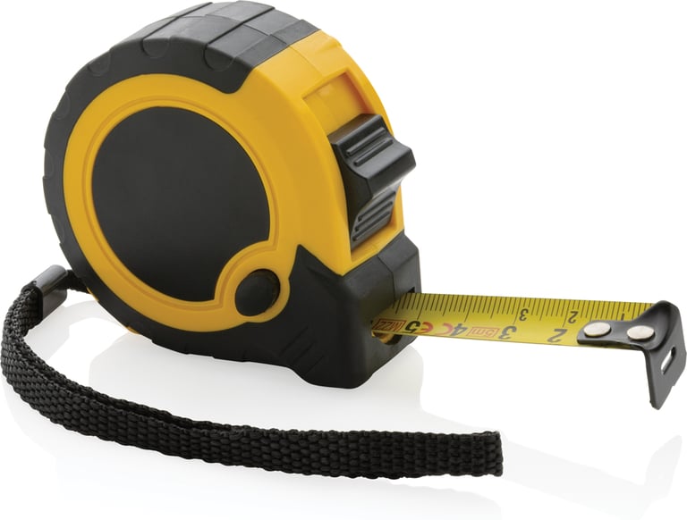 Produktbilde for XD Collection RCS Resirkulert Plast 5 m / 19 mm Målebånd med Stoppknapp