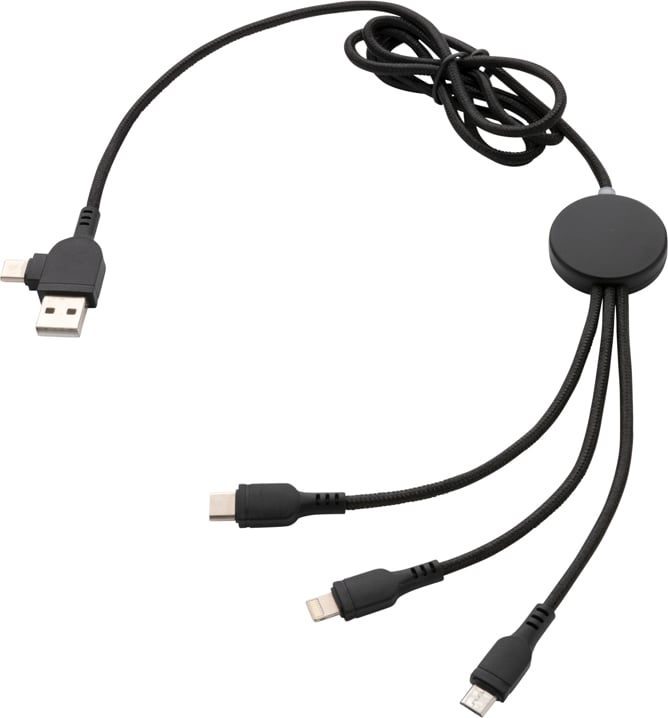 Produktbilde for XD Collection Lysende Logo 6-i-1 Ladekabel