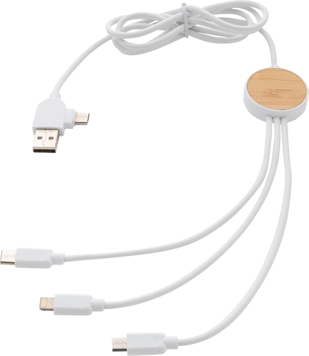 Produktbilde for XD Collection Ontario RCS Resirkulert Plast 6-i-1 Ladekabel