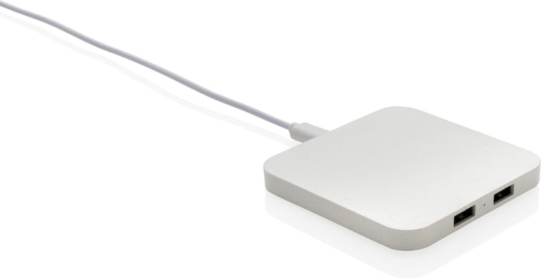 Produktbilde for XD Collection RCS Resirkulert Plast USB Hub og 10W Ladeplate