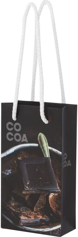 Produktbilde for Papirpose Liten (9,5 x 4 x 17 cm) Håndlaget 170 g/m2 Laminert Papir med Plasthåndtak 