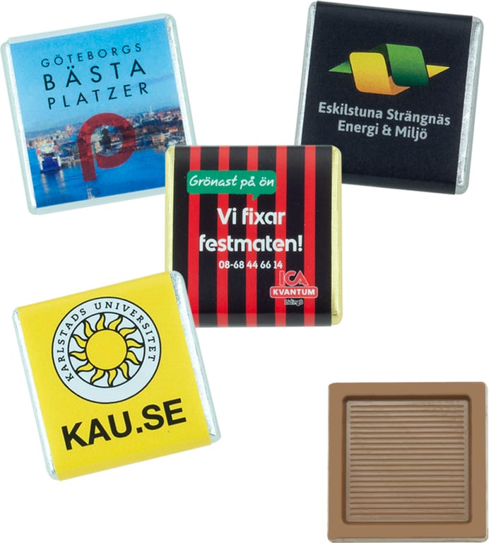 Produktbilde for Sjokoladekvadrat 5g