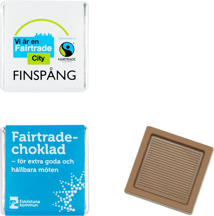 Produktbilde for Sjokoladekvadrat 5g Fairtrade & Økologisk