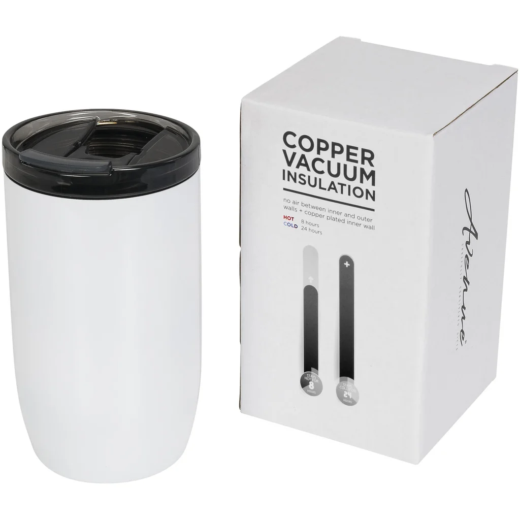 Hovedproduktbilde for Hvit Lagom 380 ml Kobber Termokopp
