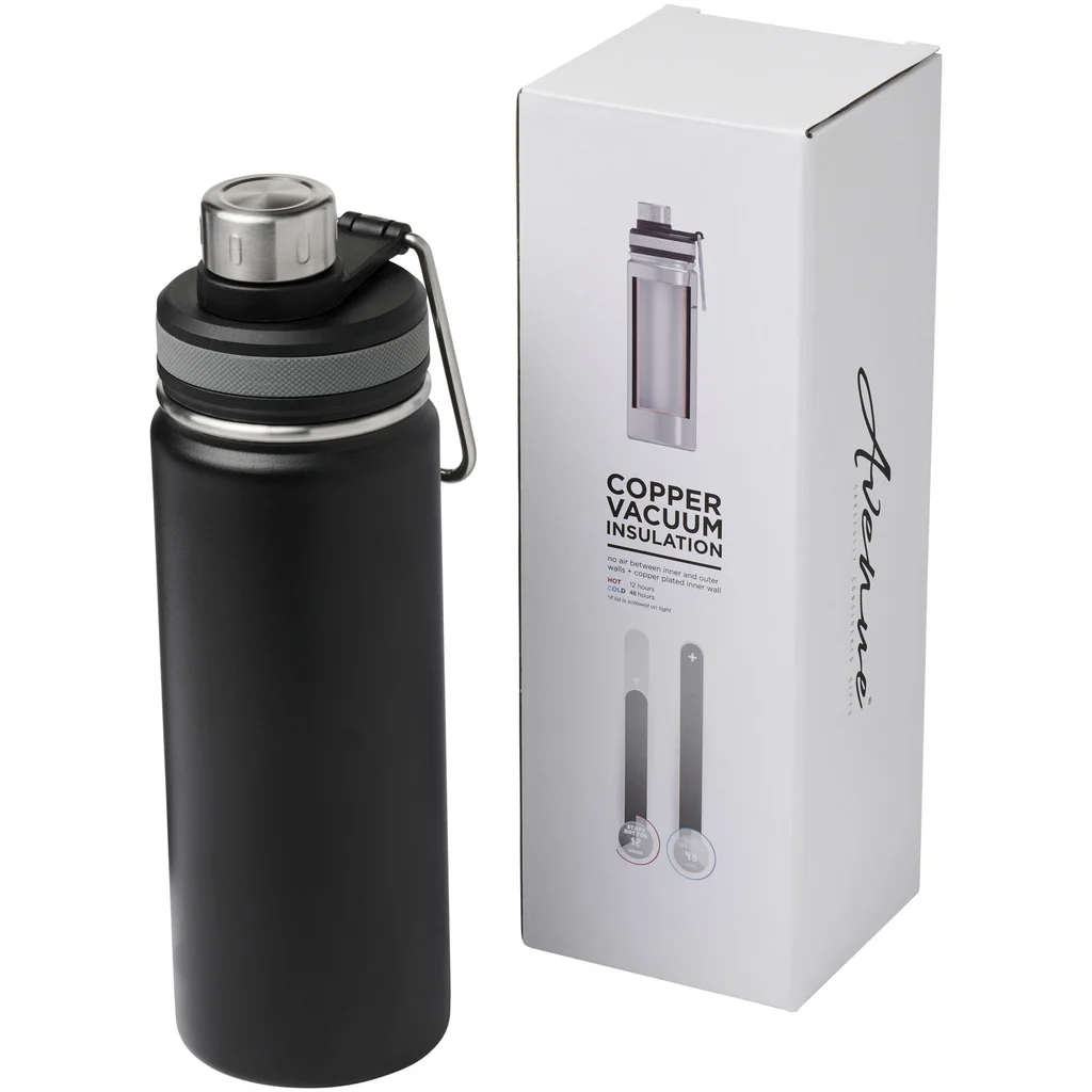 Hovedproduktbilde for Solid svart Gessi 590 ml Kobber Termoflaske