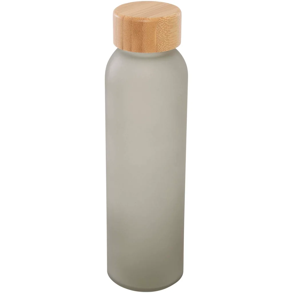 Hovedproduktbilde for Grå Lume 500 ml Bambus og Frostet Glass    Drikkeflaske