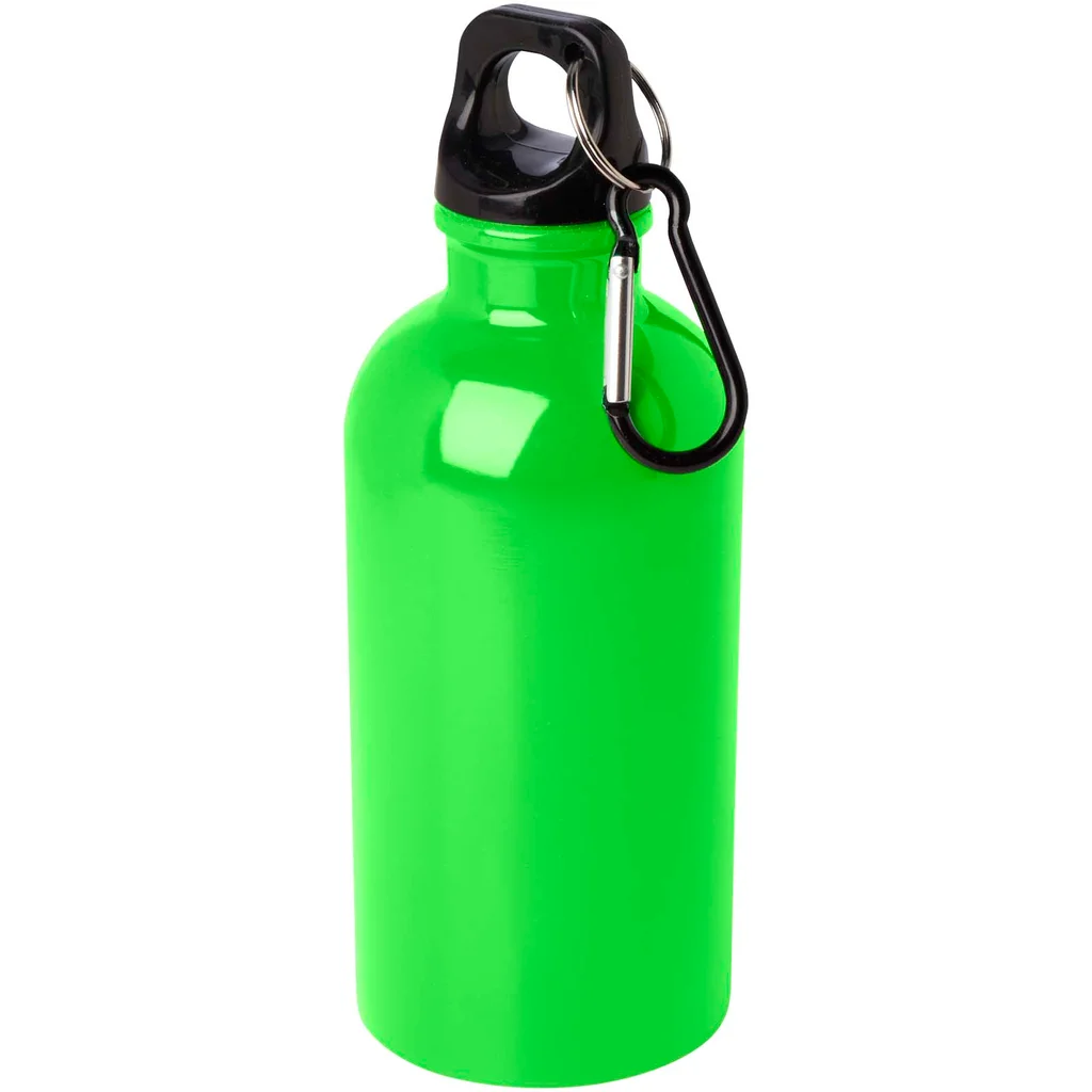 Hovedproduktbilde for Eplegrønn Oregon 400 ml Resirkulert Stål Drikkeflaske med Karabinkrok