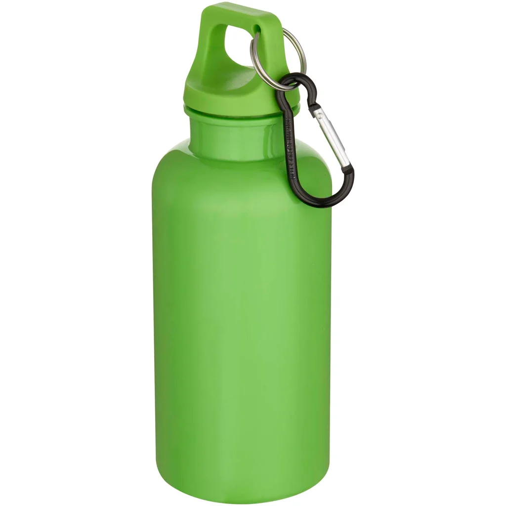 Hovedproduktbilde for Eplegrønn Oregon Rplast 400 ml Drikkeflaske med Karabinkrok