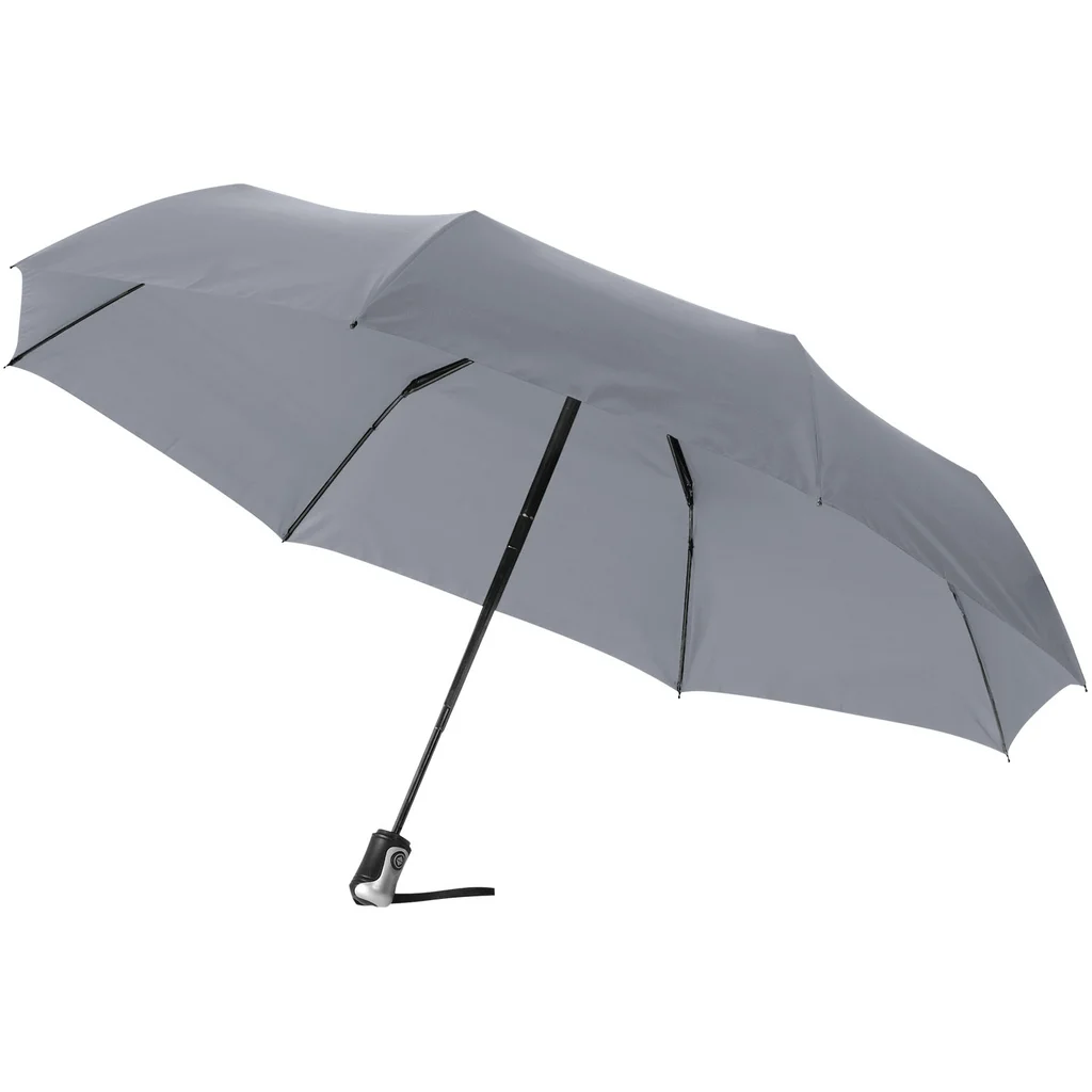 Hovedproduktbilde for Grå Alex 21.5" Automatisk Sammenleggbar Paraply