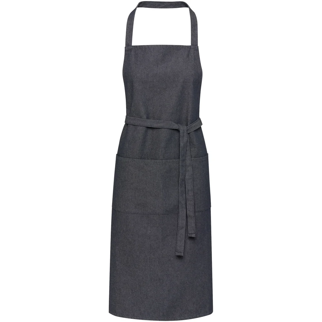 Hovedproduktbilde for Denimblå Nima 320 g/m2 Aware™ Resirkulert Denim Forkle