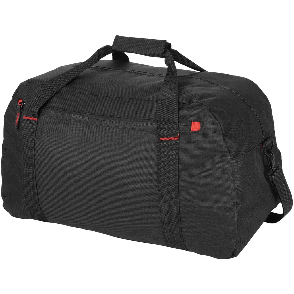 Hovedproduktbilde for Solid svart/Rød Vancouver Polyester 35L Weekendbag
