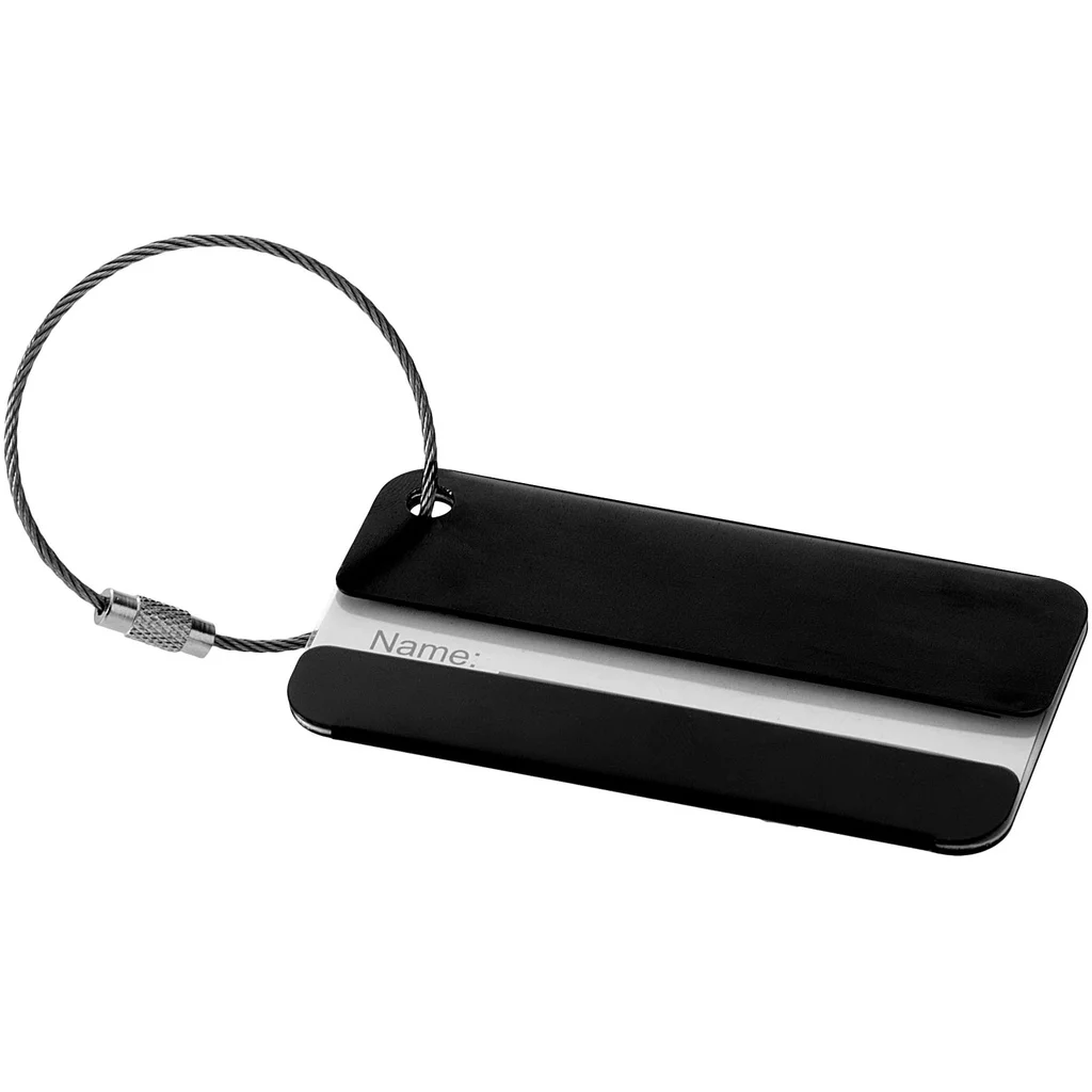 Hovedproduktbilde for Solid svart Discovery Aluminium Adresselappholder