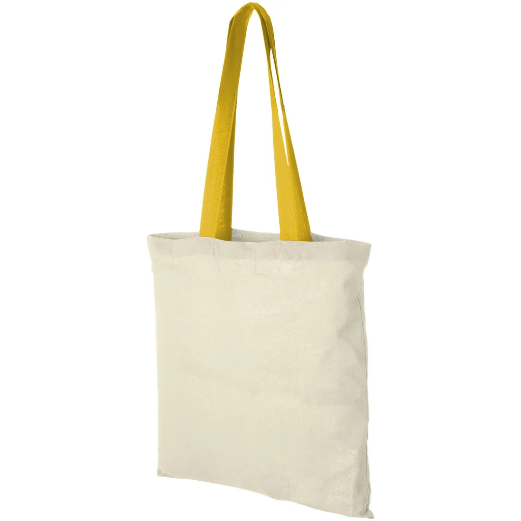 Hovedproduktbilde for Natur/Gul Nevada 100 g/m2 Bomull 7L Handlenett