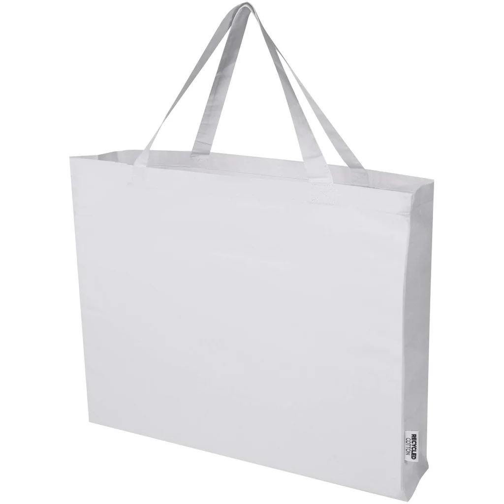 Hovedproduktbilde for Hvit Odessa 220 g/m2 GRS Resirkulert Bomull 40L Shoppingbag