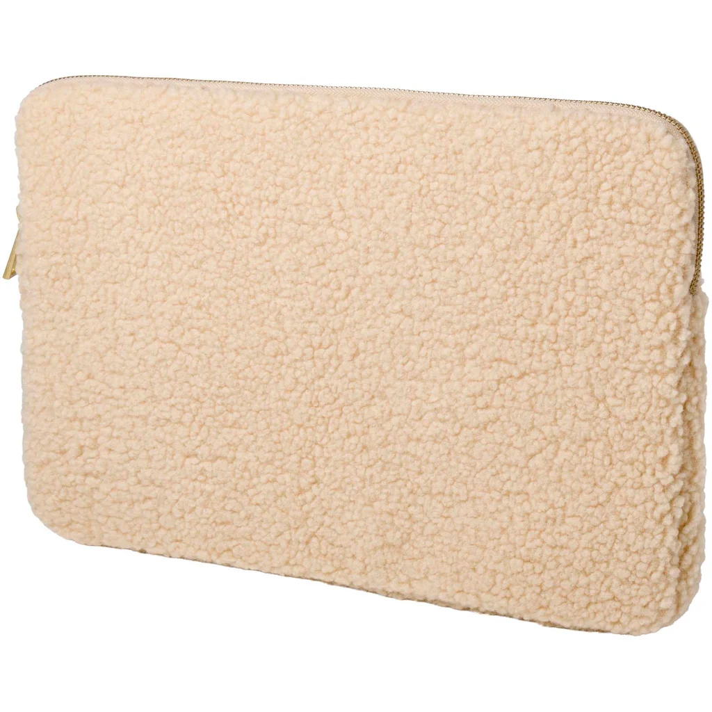 Hovedproduktbilde for Naturhvit Bear RPET Sherpa 2L Laptop Sleeve