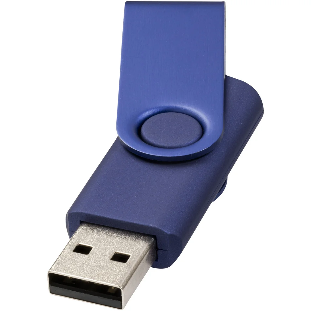 Hovedproduktbilde for Marineblå Rotate Metallic 4 GB USB Minne