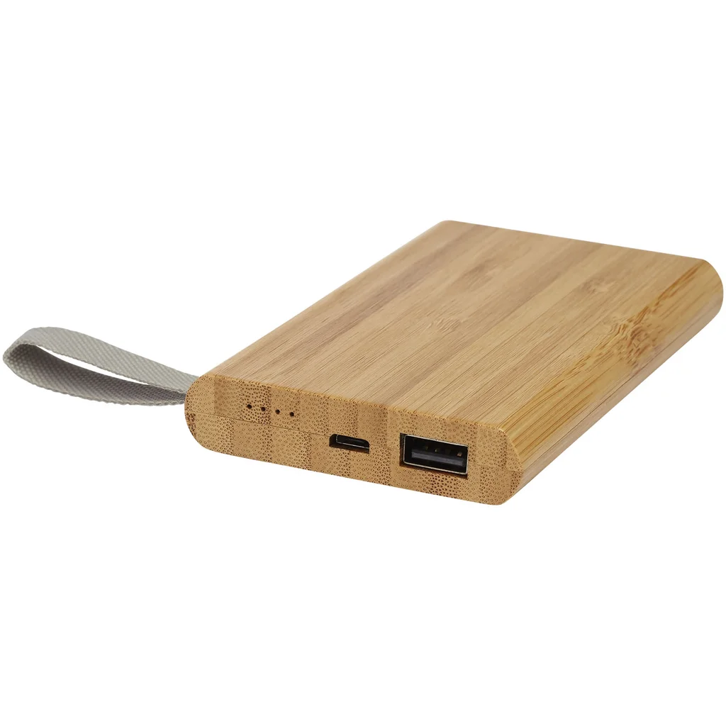 Hovedproduktbilde for Naturhvit Tulda 5000 mAh Bambus Powerbank