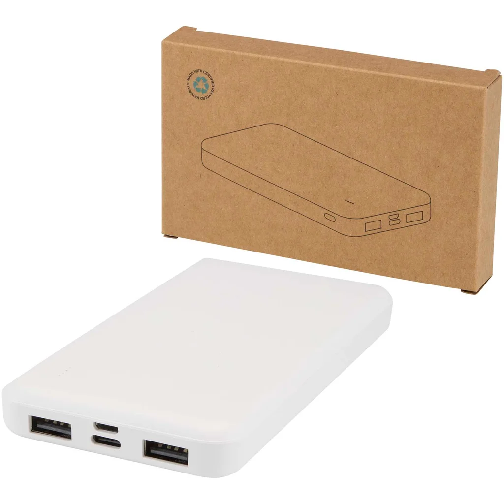 Hovedproduktbilde for Hvit Intan 10.000 mAh Resirkulert Plast 10W  Powerbank
