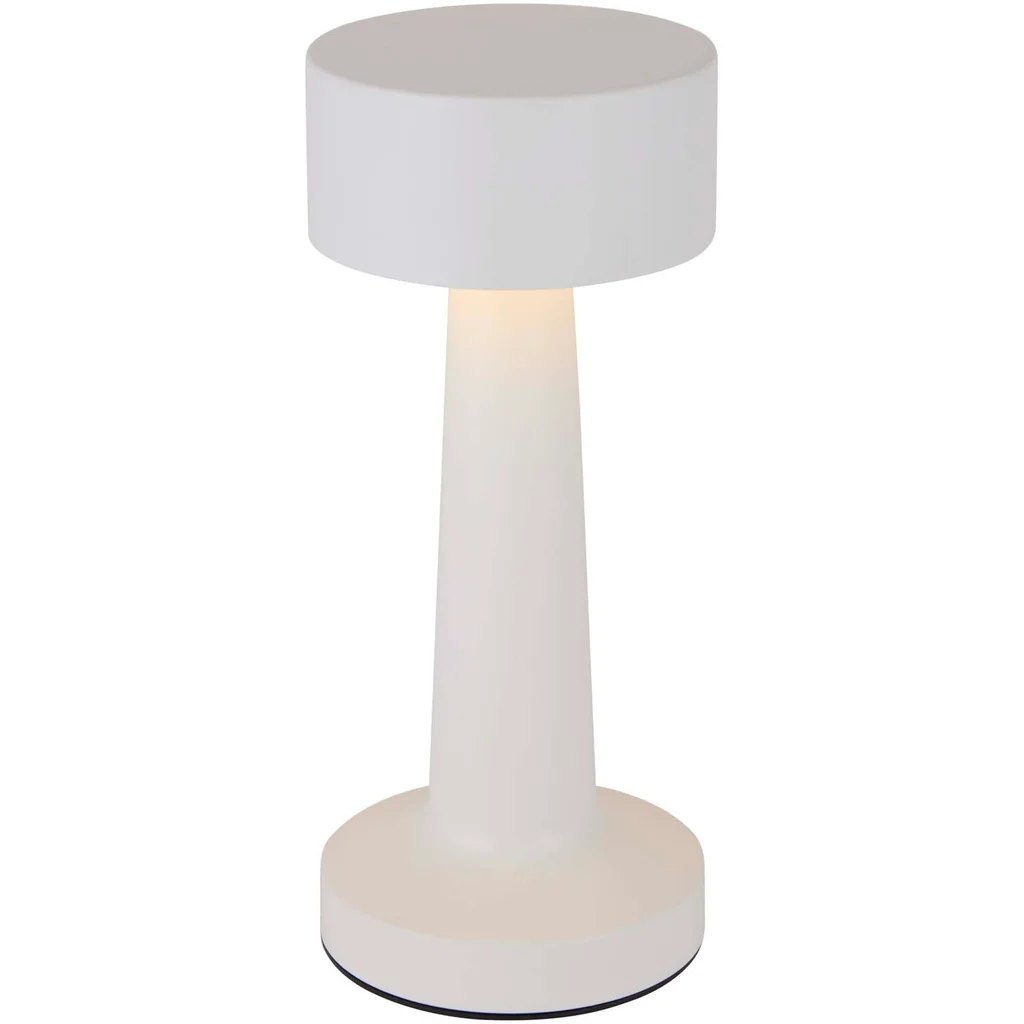 Hovedproduktbilde for Hvit Aludra Oppladbar Bordlampe