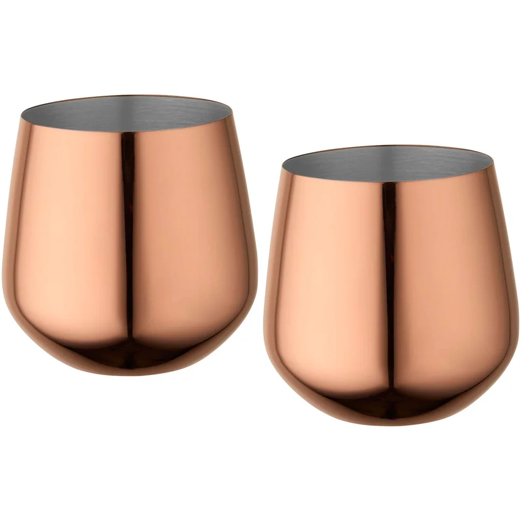 Hovedproduktbilde for Rosegold Cascade 540 ml Rustfritt Stål Koppesett