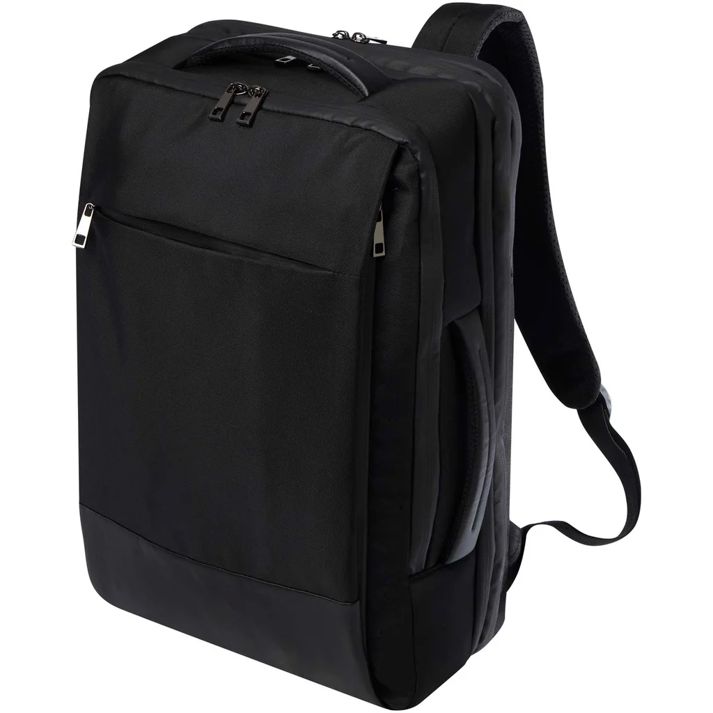 Hovedproduktbilde for Solid svart Expedition Pro GRS RPET Ekspanderbar Ryggsekk