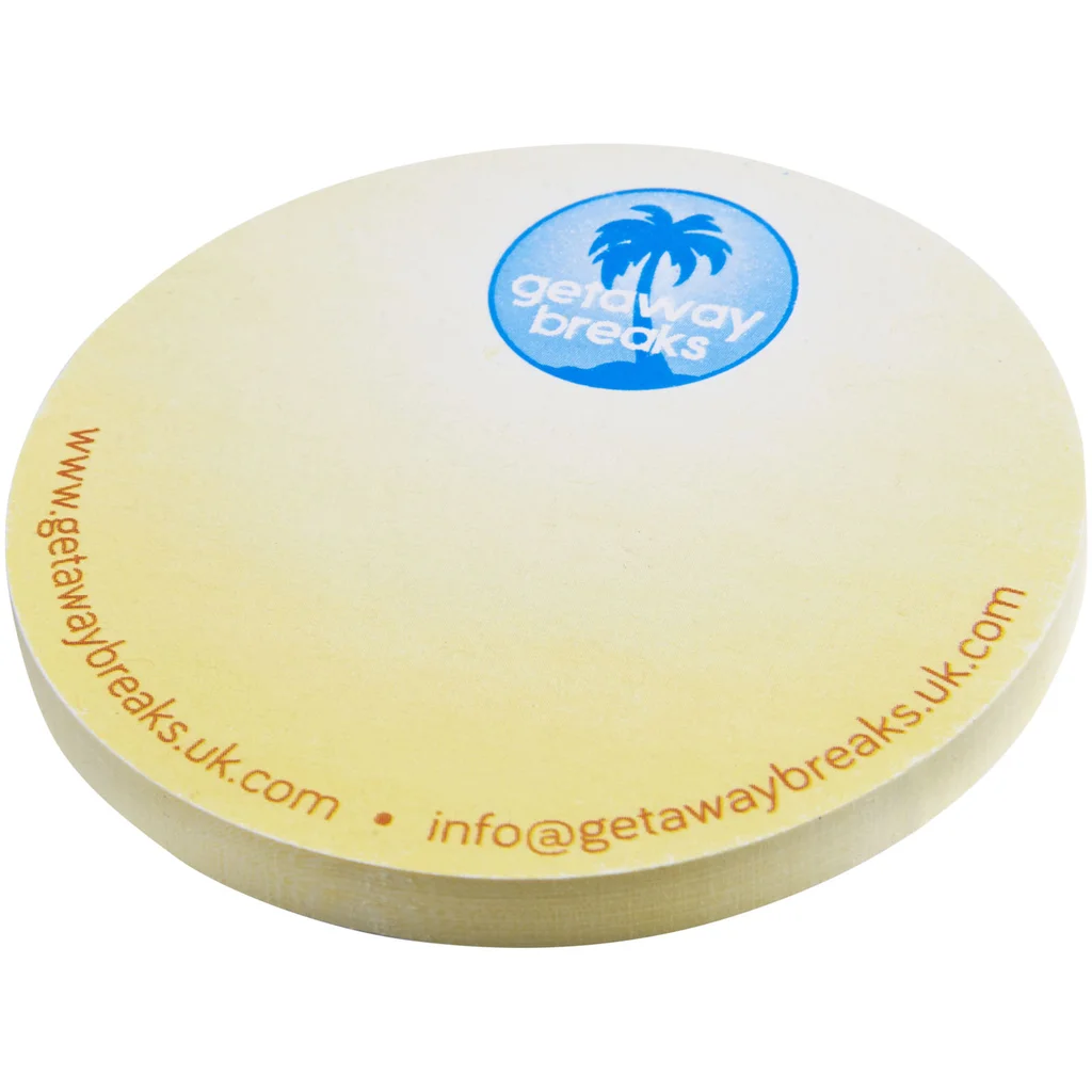Hovedproduktbilde for Hvit Sticky-Mate® Sirkelformede Klistrelapper