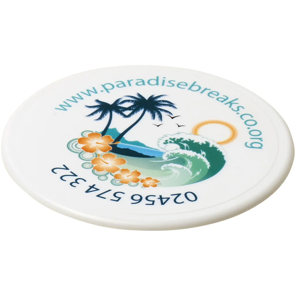 Hovedproduktbilde for Hvit Renzo Rund Plastunderlag