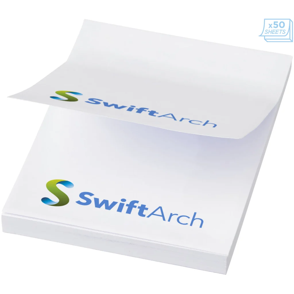Hovedproduktbilde for Hvit Sticky-Mate® Klistrelapper 50 x 75 mm