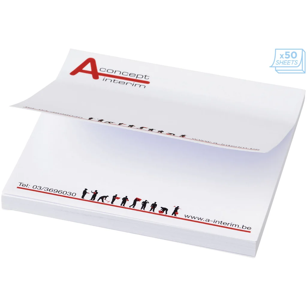 Hovedproduktbilde for Hvit Sticky-Mate® Klistrelapper 75 x 75 mm