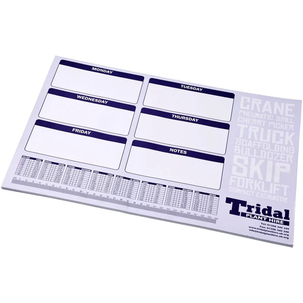 Hovedproduktbilde for Hvit Desk-Mate® A2 Notatblokk