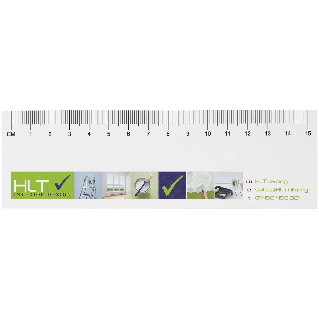 Hovedproduktbilde for Hvit Sticky-Mate® Resirkulerte Klistrelapper med Trykt Linjal