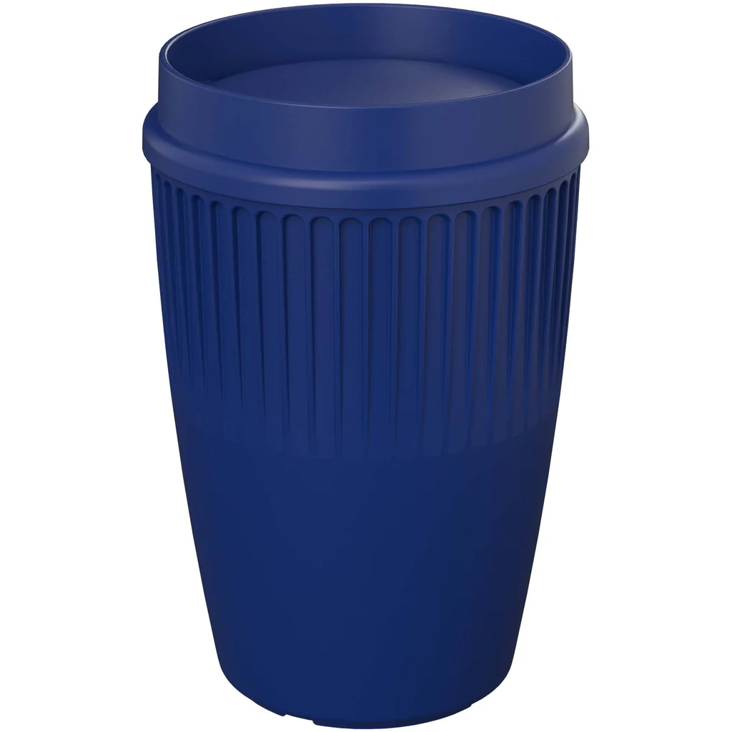 Hovedproduktbilde for Blå Cirrus Rplast 350 ml Drikkekopp med 360° Lokk