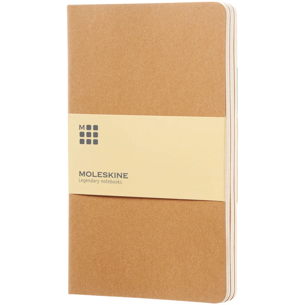 Hovedproduktbilde for Kraft brun Moleskine Cahier Journal L Linjert Notatbok