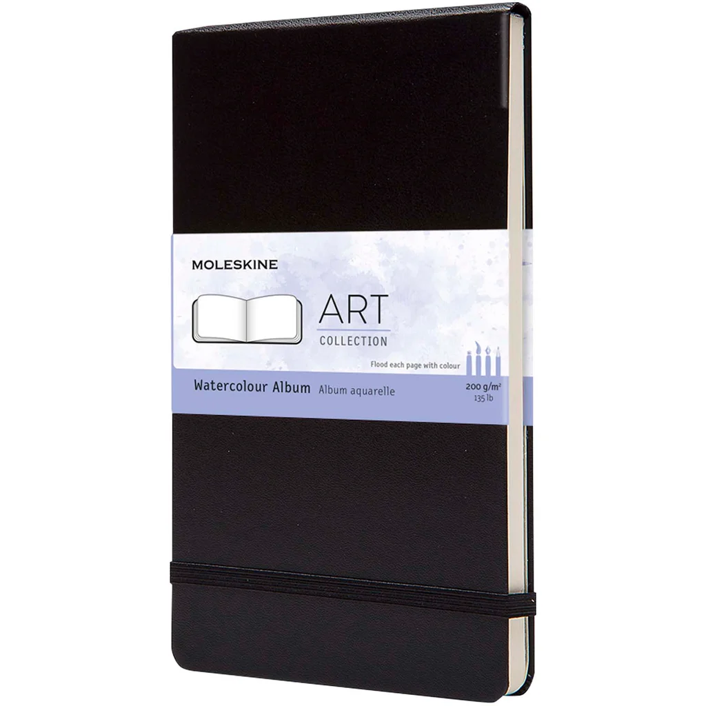Hovedproduktbilde for Solid svart Moleskine Stor Notatbok med Blanke Ark