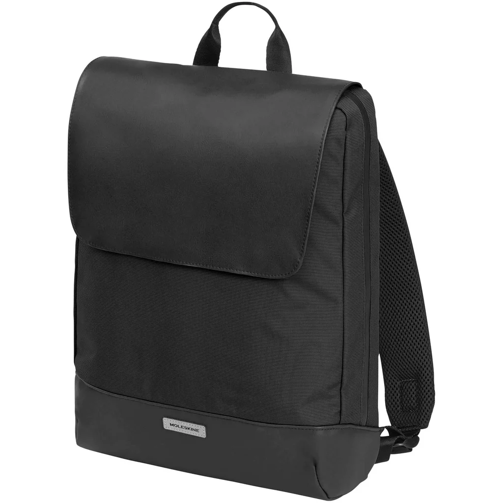 Hovedproduktbilde for Solid svart Moleskine Metro Slim PC-ryggsekk