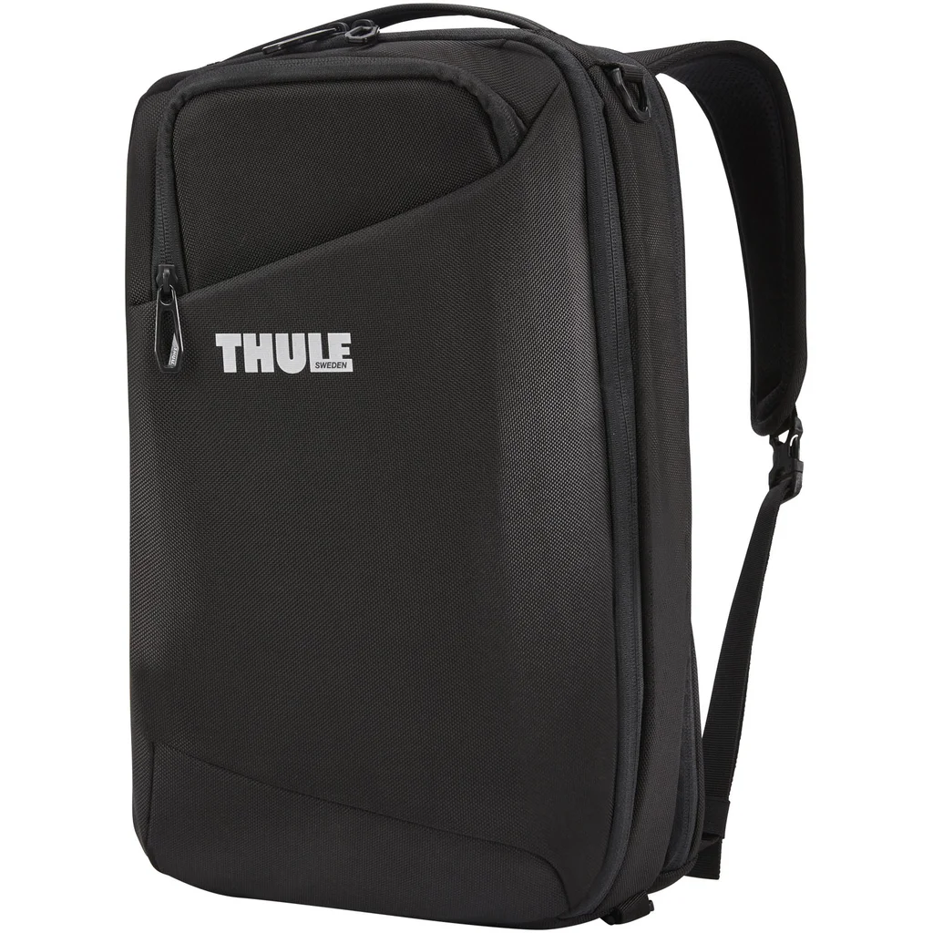 Hovedproduktbilde for Solid svart Thule Accent 17 L Konvertibel Koffert og Ryggsekk