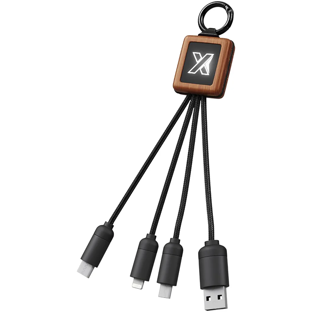 Hovedproduktbilde for Tre/Solid svart SCX.design C19 Tre Ladekabel