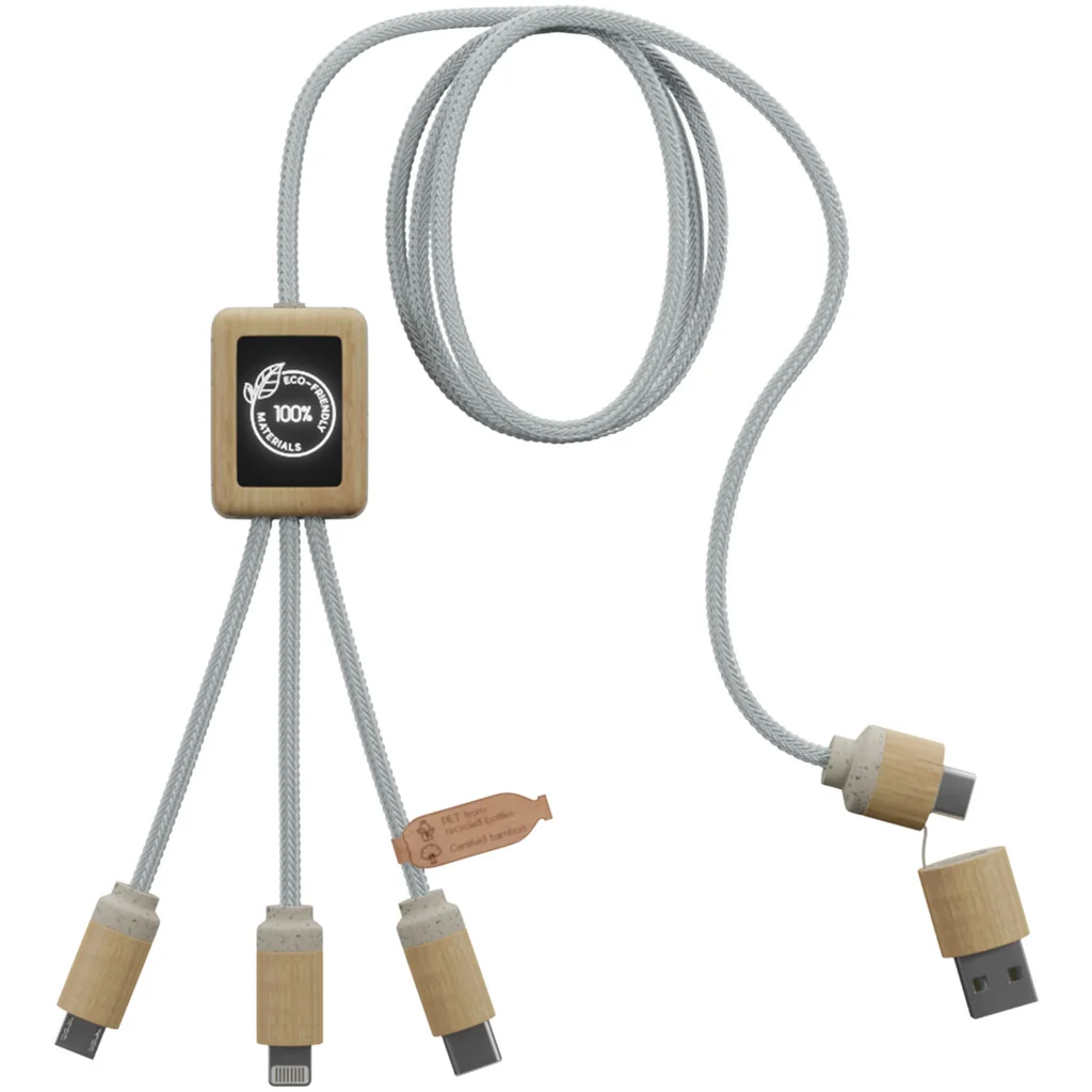 Hovedproduktbilde for Lys brun SCX.design C49 5-i-1 Ladekabel