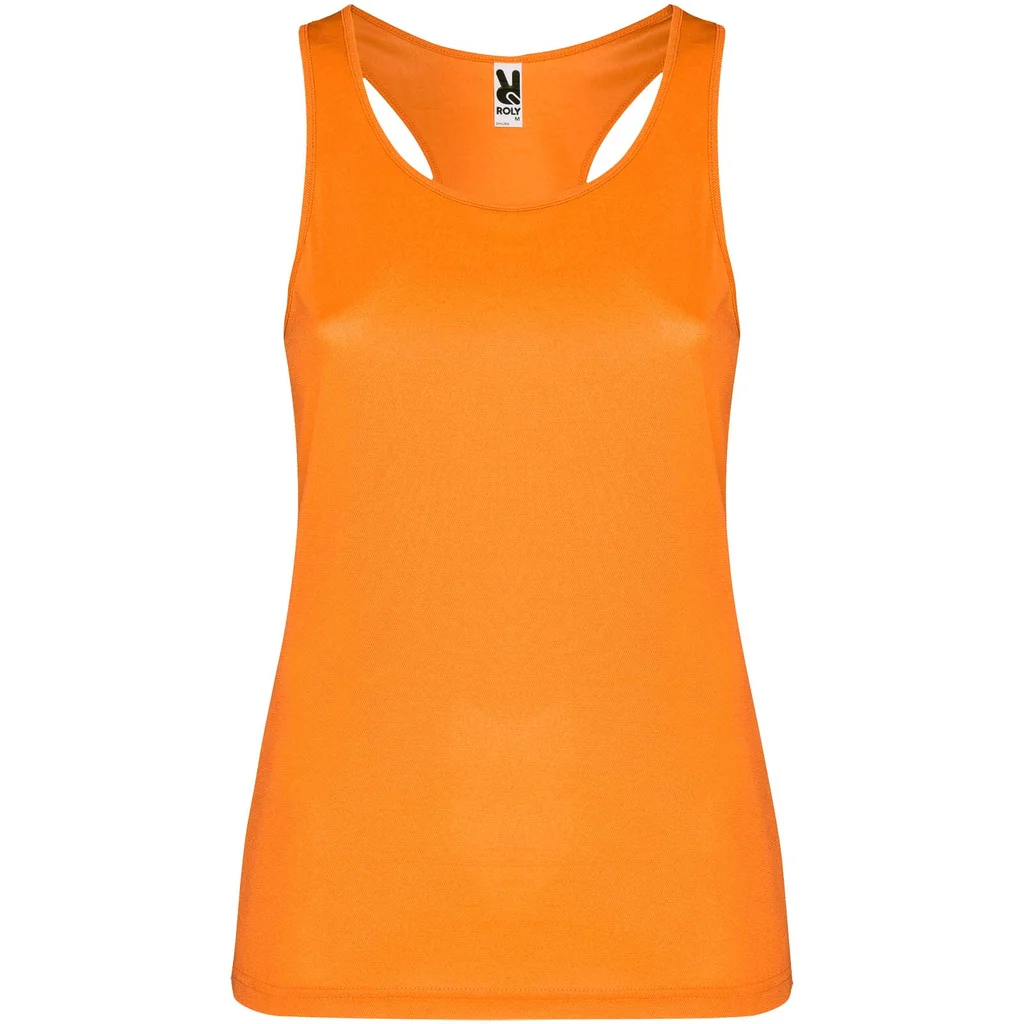 Hovedproduktbilde for Fluor oransje Roly Shura Teknisk Singlet Dame