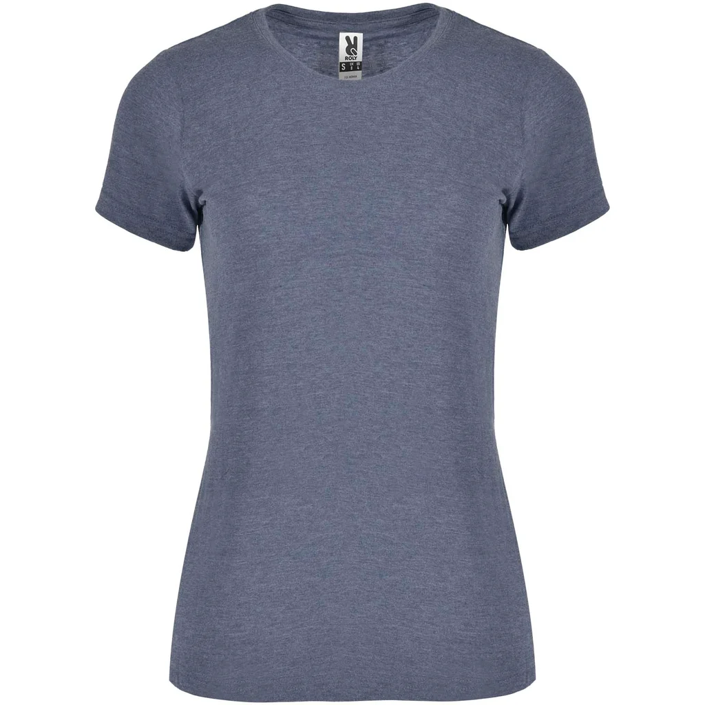 Hovedproduktbilde for Melert denimblå Roly Fox Melert T-skjorte Dame