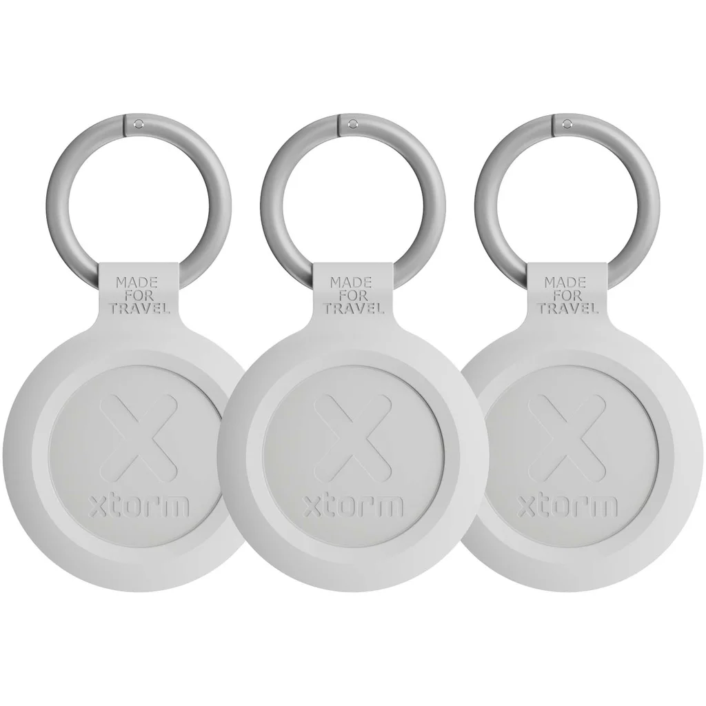 Hovedproduktbilde for Melert askehvit Xtorm XTAG2A 3-pack med Vannavstøtende Sporingsbrikker