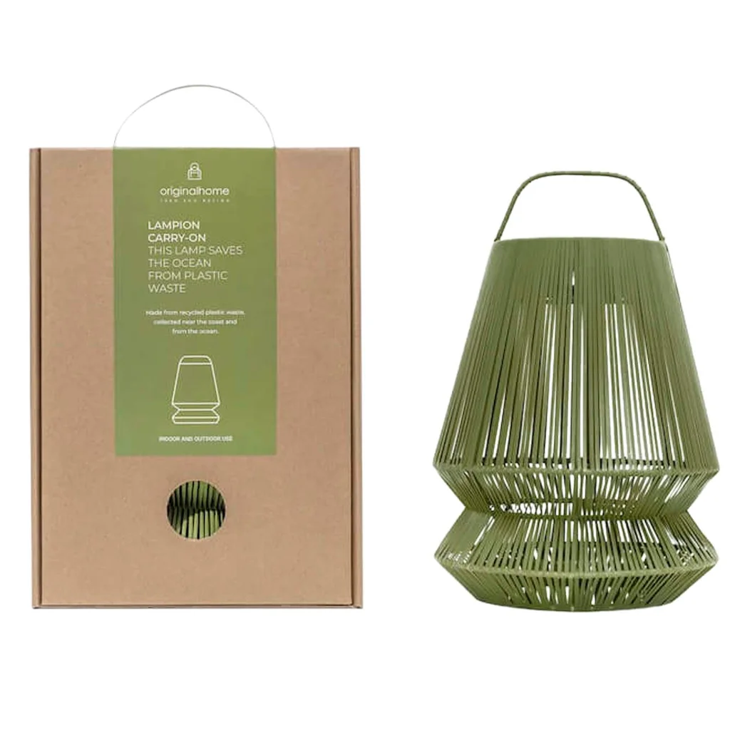 Hovedproduktbilde for Grønn Originalhome Lampion Rplast Bærbar Lampe